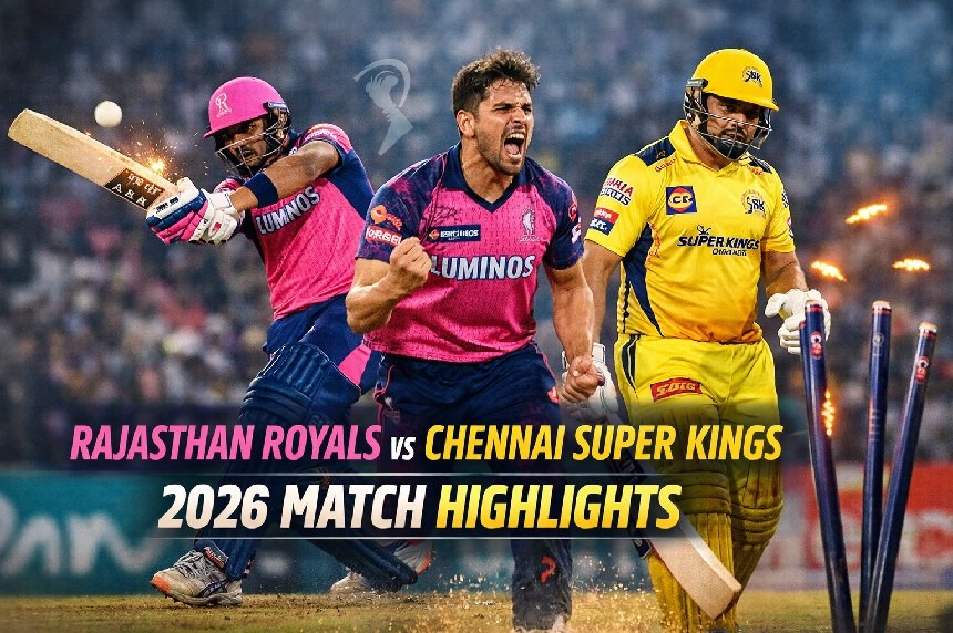Rajasthan Royals vs Chennai Super Kings highlights 2026 match action thrilling moments
