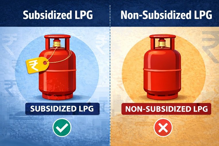 Subsidized vs non-subsidized LPG