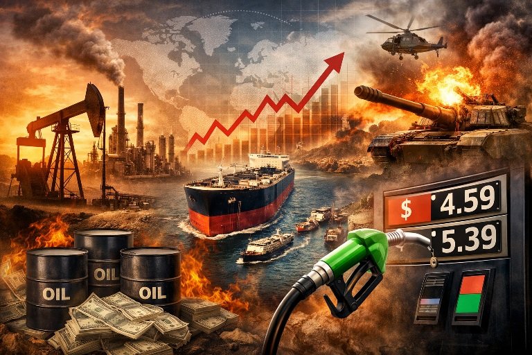 Global Energy Crisis Risk caused by oil supply disruptions and rising fuel prices worldwide