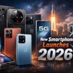 Upcoming devices showing New Smartphone Launches Happening in 2026 including flagship and budget phones
