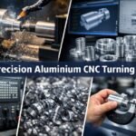 precision aluminium CNC turning process on high-speed CNC lathe machine