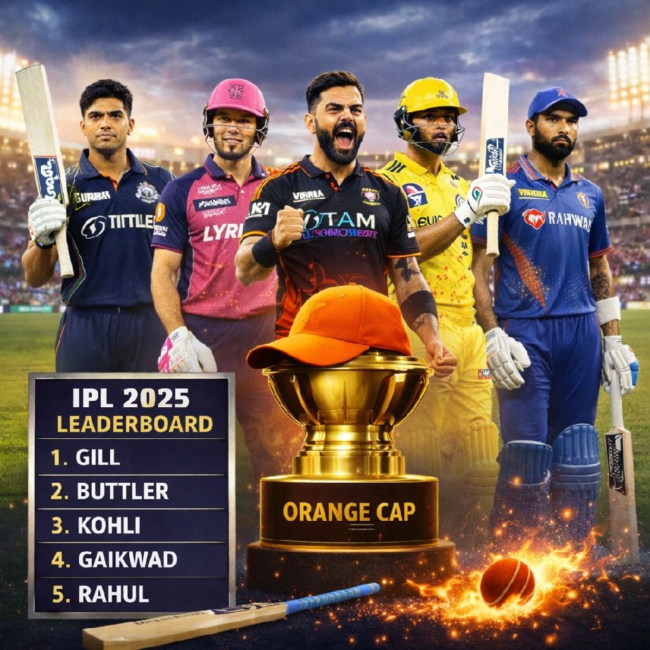 Orange Cap IPL 2025 list top run scorers leaderboard