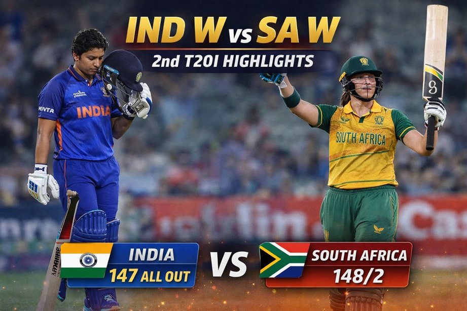 IND W vs SA W 2nd T20I highlights 2026 match action Durban