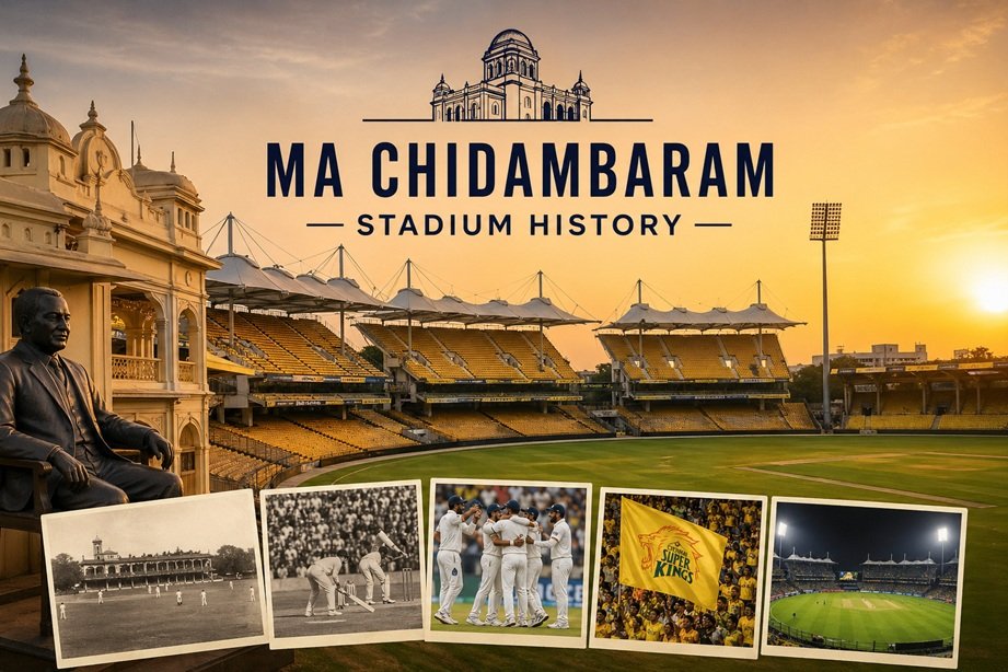 MA Chidambaram Stadium history iconic Chepauk cricket ground Chennai