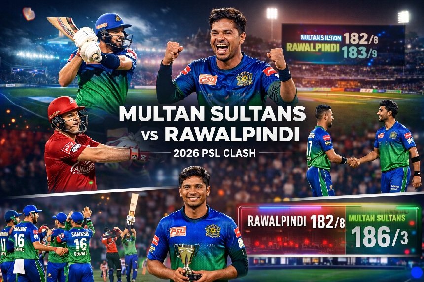 Multan Sultans vs Rawalpindi scorecard 2026 match highlights and full scoreboard