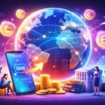 global money transfer trends digital payments fintech illustration