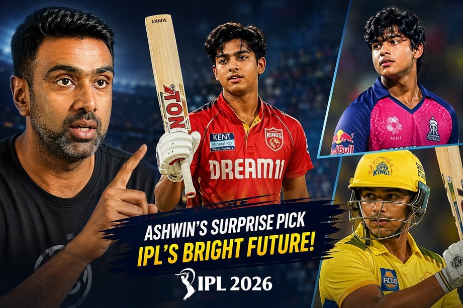 R Ashwin surprises fans youngster choice IPL 2026 young batter selection