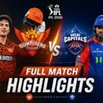 SRH vs DC full match highlights 2026 IPL match action Abhishek Sharma century celebration