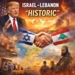 why Trump called Israel Lebanon ceasefire historic announcement handshake diplomacy scene