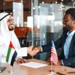 UAE says peace requires decisive action not rhetoric diplomatic meeting illustration