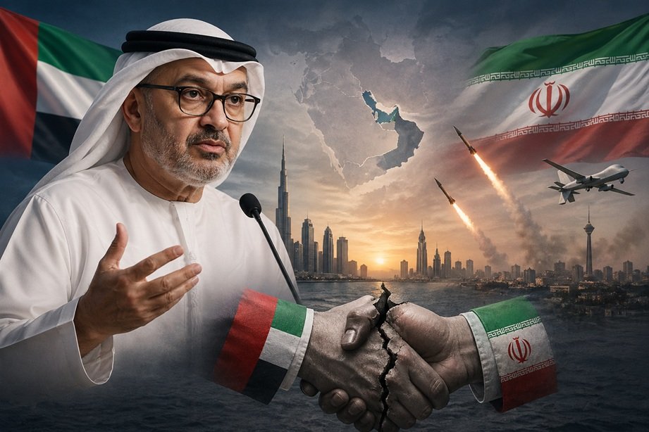 UAE Gargash Iran trust generations statement on Middle East tensions
