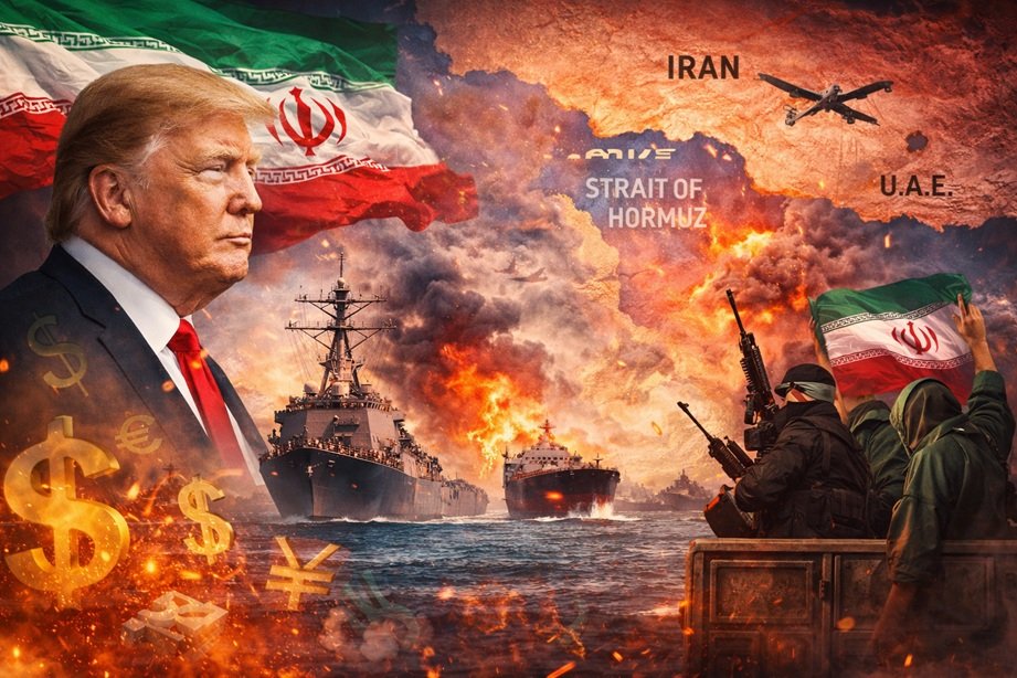 Trump using blockade Iran deal strategy naval ships in Strait of Hormuz
