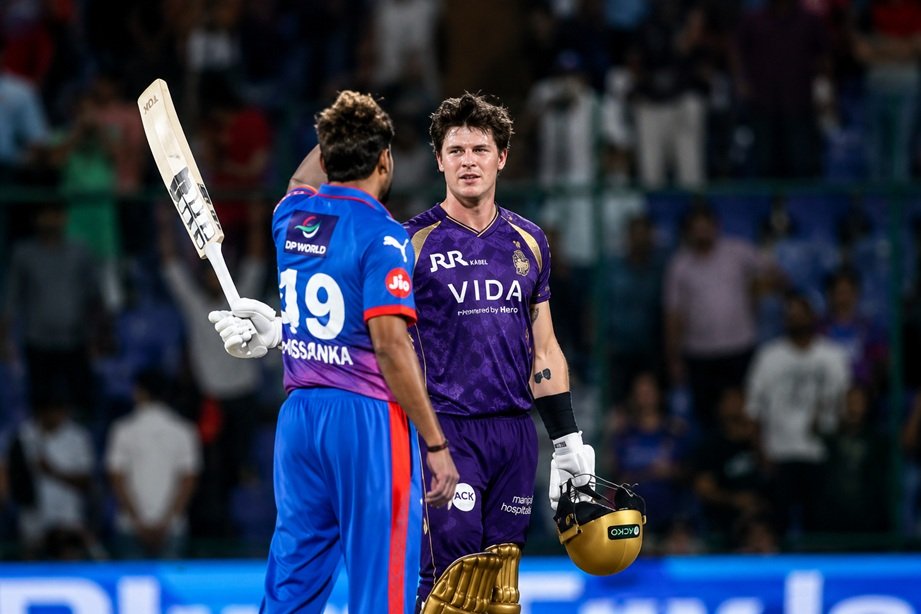 DC vs KKR 2026 Score featuring Finn Allen century for KKR against Delhi Capitals