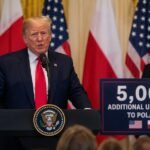 Trump troops to Poland announcement with US soldiers and NATO forces in Eastern Europe