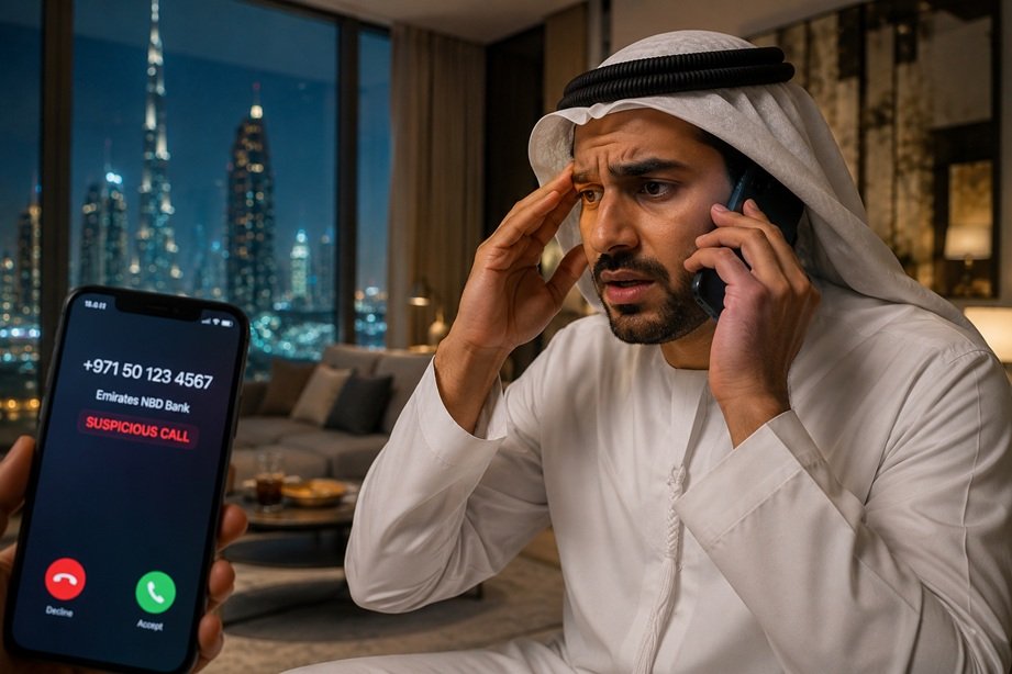Dubai Police cyber fraud alert warning about online banking scams
