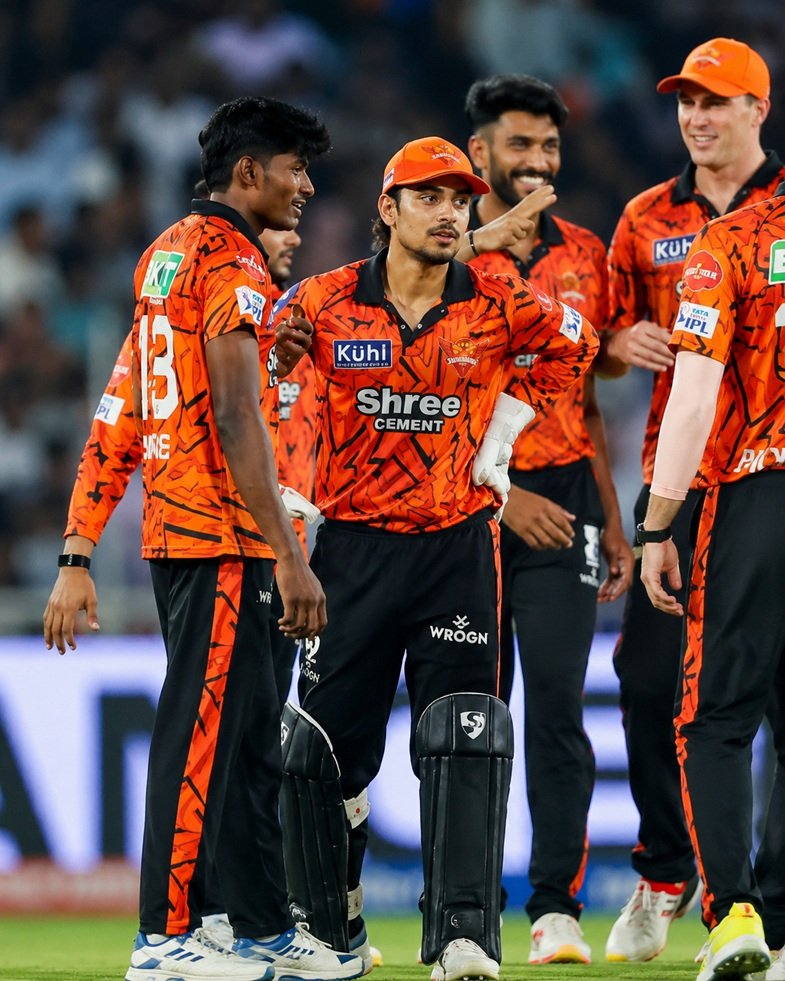 GT vs SRH Highlights 2026 featuring Kagiso Rabada celebrating Gujarat Titans victory over Sunrisers Hyderabad