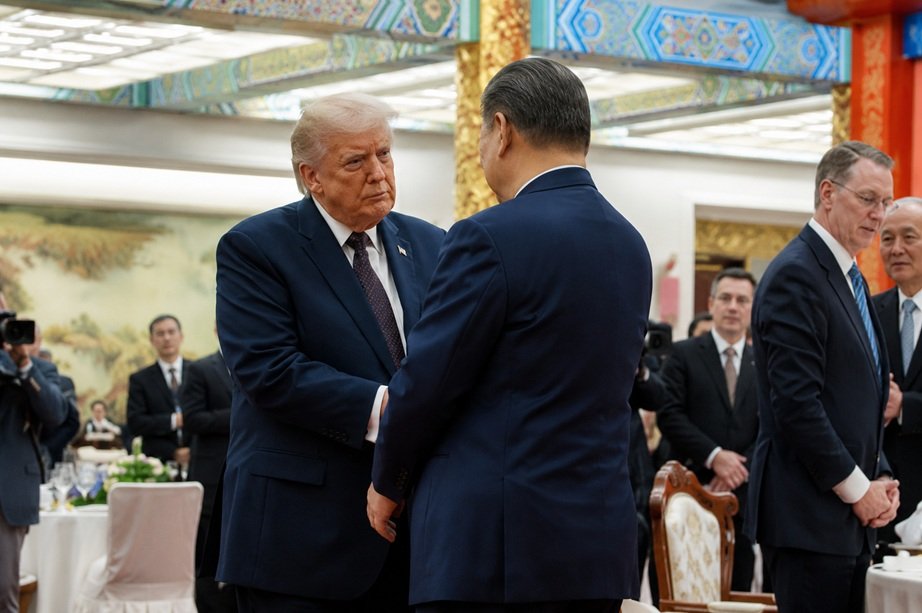 Trump Xi Beijing summit meeting at the Great Hall of the People
