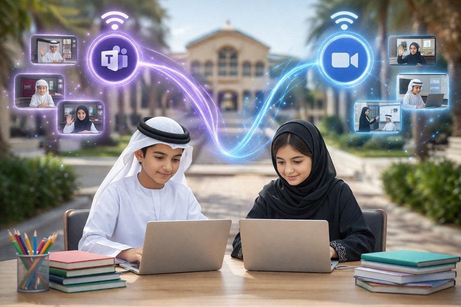 UAE distance learning extension online classes in UAE schools