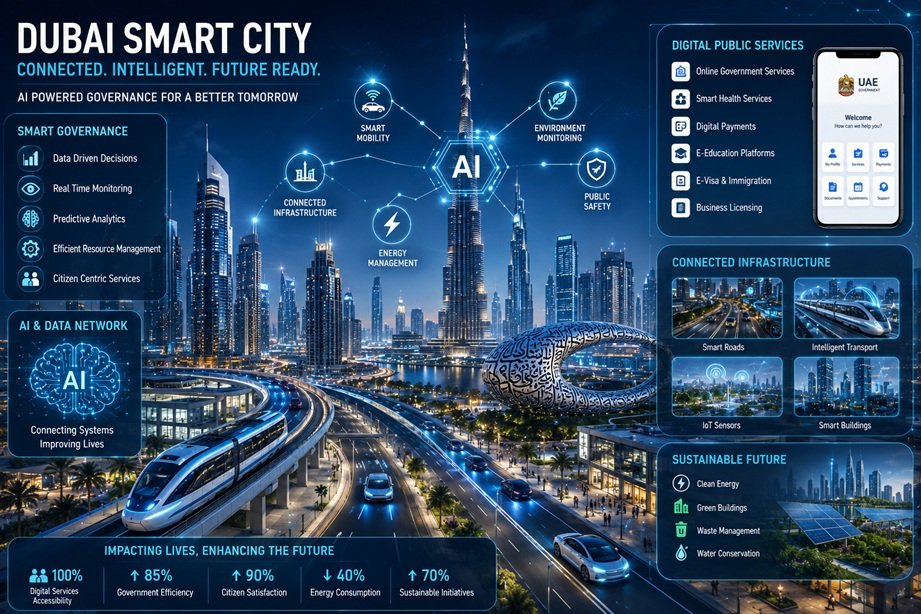 UAE Government Efficiency Ranking showing UAE global governance rise through technology and leadership