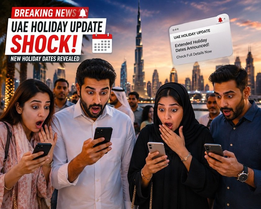 UAE Holiday Update Shock residents reacting to surprise holiday news at UAE airport