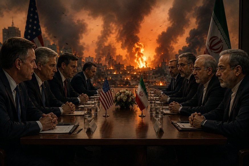 US Struck Iran Peace Talks conflict near Strait of Hormuz
