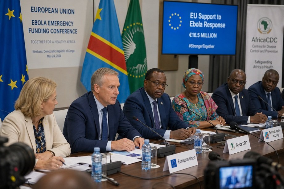 EU Ebola Outbreak Support helping healthcare workers combat the Ebola outbreak in the Democratic Republic of Congo through emergency funding and medical aid.