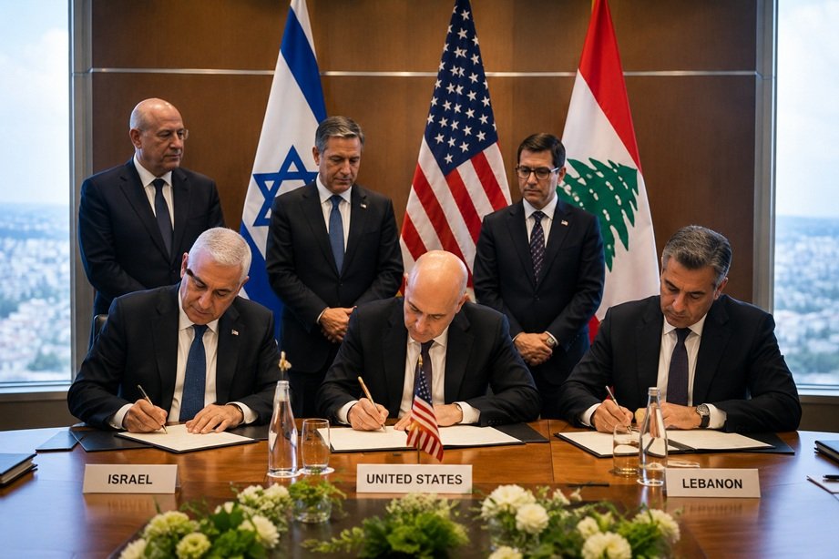 Israel Lebanon Ceasefire Deal negotiations between Israeli, Lebanese, and U.S. officials discussing regional peace and security