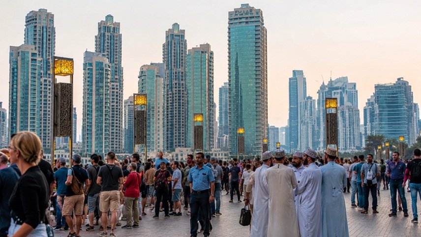 UAE July Changes 2026 featuring Etihad Rail, Dubai Summer Surprises, e-invoicing, paid parking, and school holidays