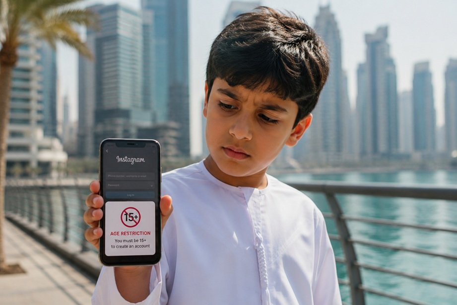 UAE Social Media Ban for children under 15 with age verification and online safety regulations
