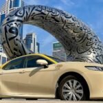 Dubai Driverless Taxi Costs – Autonomous taxi driving in Downtown Dubai near Burj Khalifa
